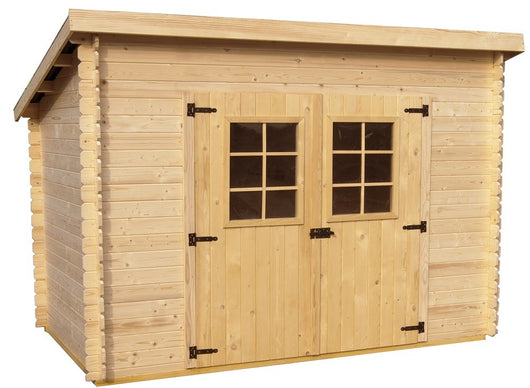 CASETTA FORESTA MOD. CHARENTE IN LEGNO MASSELLO AD INCASTRO 20 MM 300X185 CON PAVIMENTO