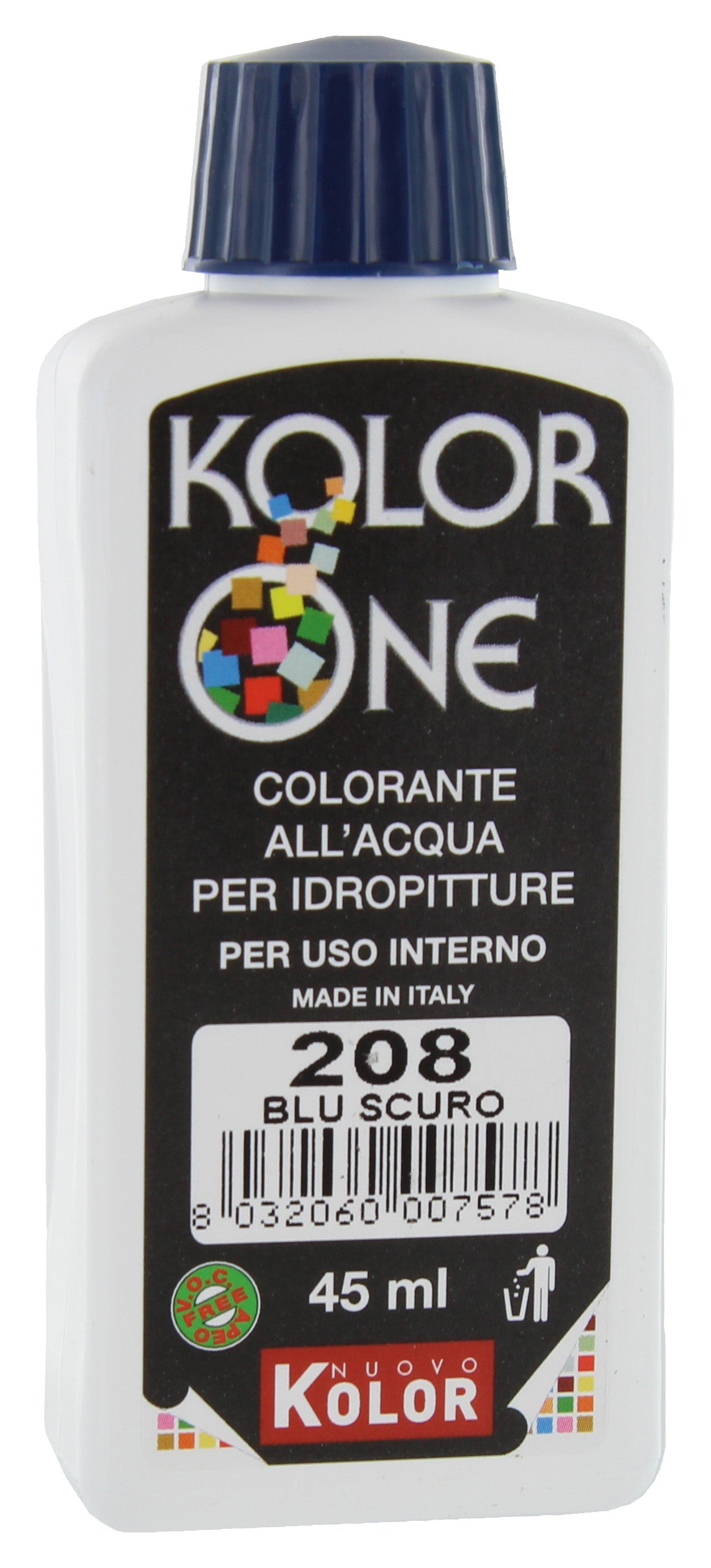 COLORANTE KOLOR ONE ML.45 N.208 BLU SCURO  PZ 12,0