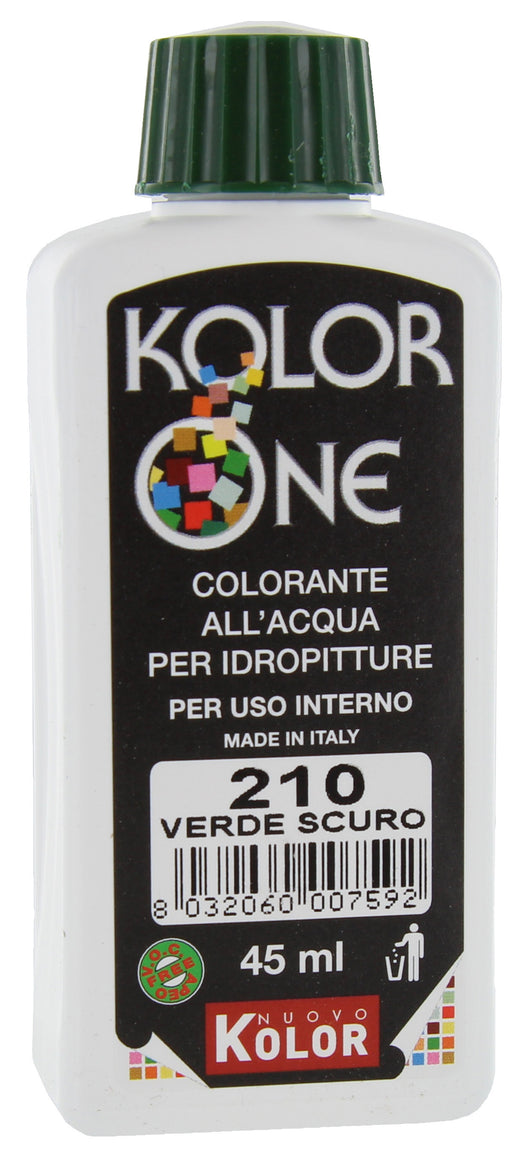 COLORANTE KOLOR ONE ML.45 N.210 VERDE SCURO  PZ 12,0