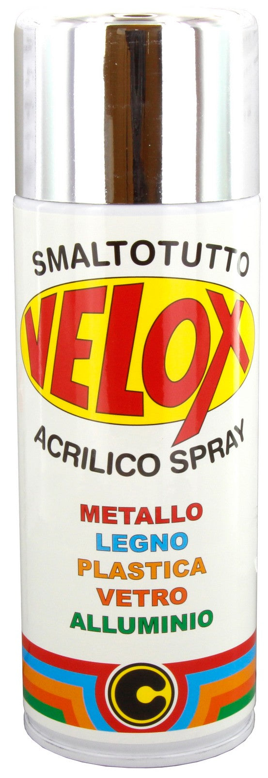 6pz velox spray effetto specchiante argento bomboletta da 400 ml cod:ferx.2781.stock