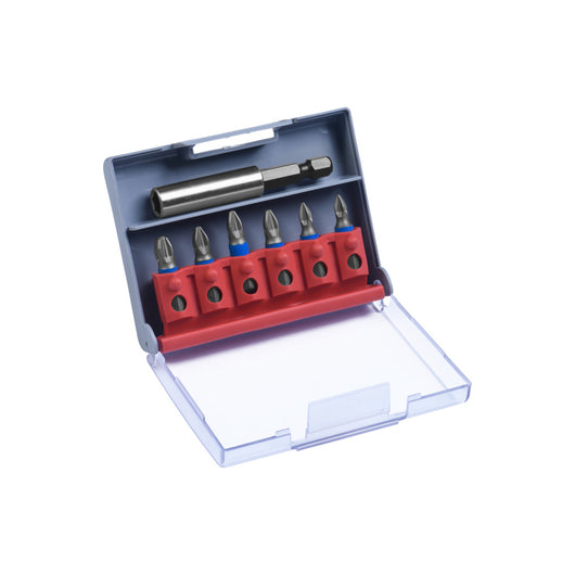 Inserti a Croce PZ1 PZ2 PZ3 Set 6 Pz + Supporto magnetico Avvitatore Giraviti