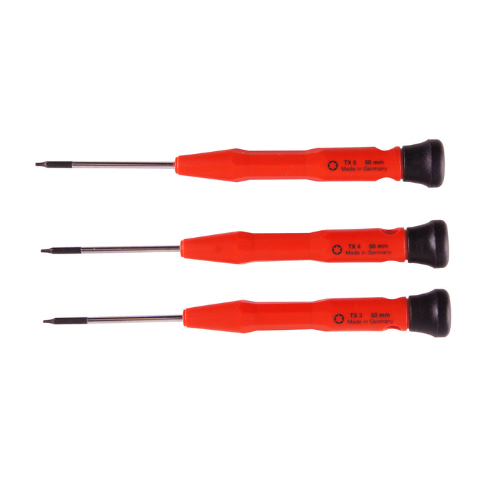 Giraviti Cacciaviti di Precisione Torx TX3 TX4 TX5 in Acciaio Set Pz 3