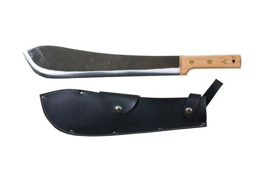 RONCOLA MACHETE ACCIAIO FORGIATO, MANICO IN LEGNO, FODERO IN CUOIO.CM.50