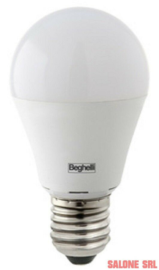 LAMPADA 10PZ BEGHELLI LED 56935 GOCCIA E27 W12 FREDDA 6500K LAMPADINA