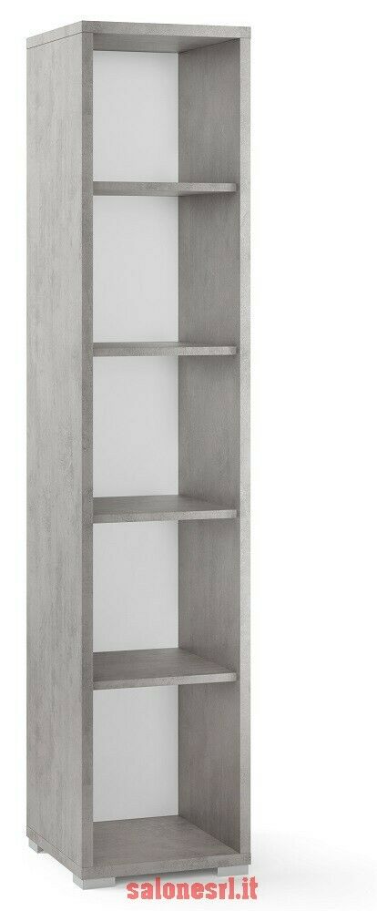 MOBILE COLONNA H182 L38 P41 cm STRUTTURA CEMENTO FONDO BIANCO SARMOG Db361k