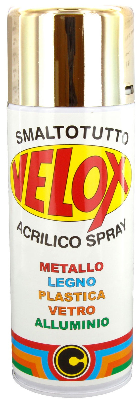 velox spray effetto specchiante oro bomboletta 400 ml cod:ferx.2790.s