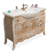 Mobile bagno decapè 108 cm rovere