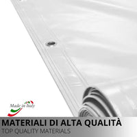 Telo PVC Impermeabile Marrone Telone Occhiellato ogni 25CM 650g/mq Copertura Esterna 6x9m Resistente Protezione Multiuso