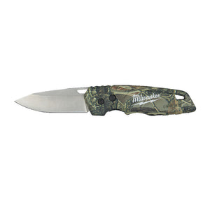 Fastback Camo Folding Knife - Coltello Sport Richiudibile Mimetico Con Lama In Acciaio Inox E Clip Da Cintura 