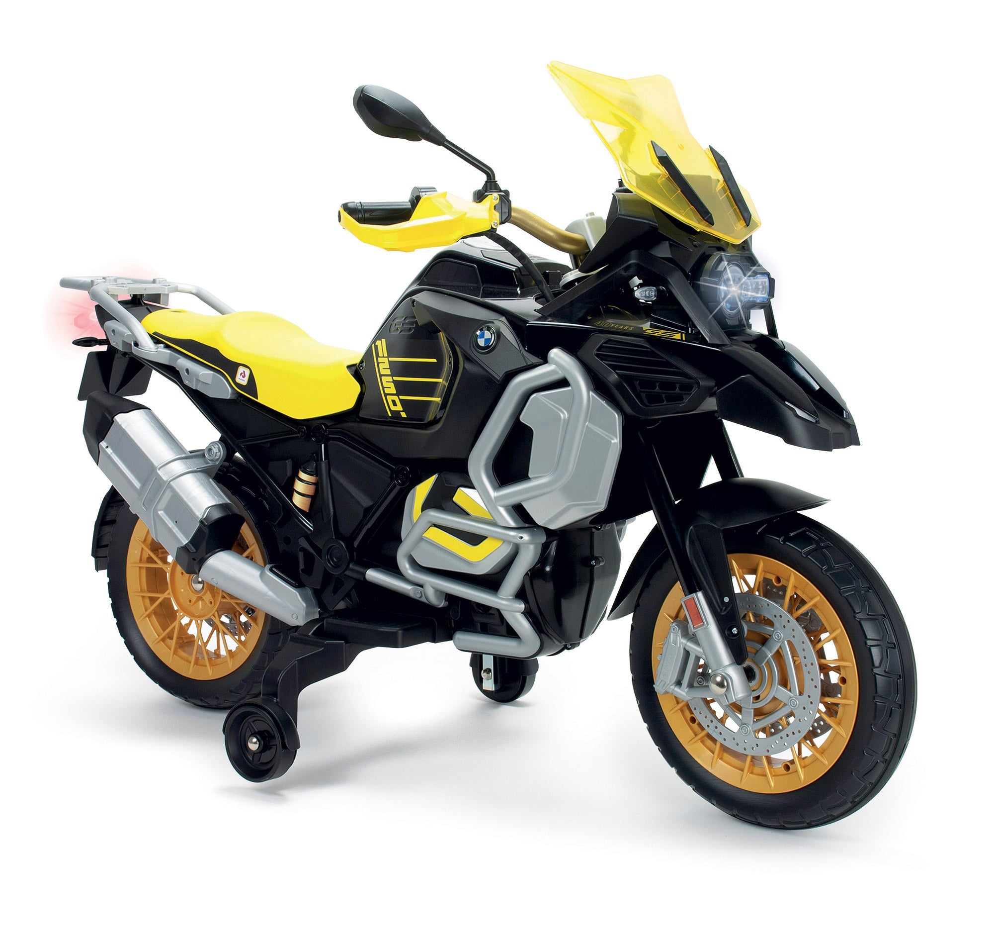 Moto Elettrica per Bambini 12V BMW R1250 GS Adventure 40 Anniversary Nera e Gialla