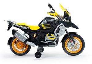 Moto Elettrica per Bambini 12V BMW R1250 GS Adventure 40 Anniversary Nera e Gialla