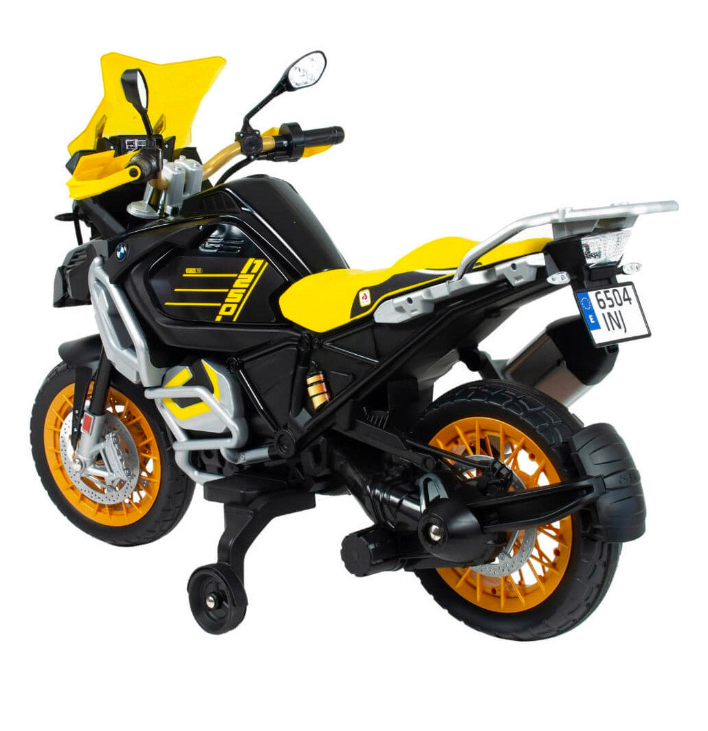 Moto Elettrica per Bambini 12V BMW R1250 GS Adventure 40 Anniversary Nera e Gialla