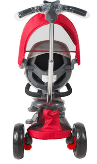 Triciclo Passeggino per Bambini 98x49x105 cm con Seggiolino Reversibile Ciao Rosso