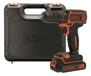 Trapano Avvitatore a Batteria 1.5 18 V e Valigetta Black Decker BDCDC18K-QW