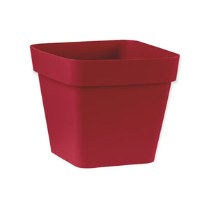 Vaso Cleo quadrato in plastica 24 cm Veca Color: ROSSO J