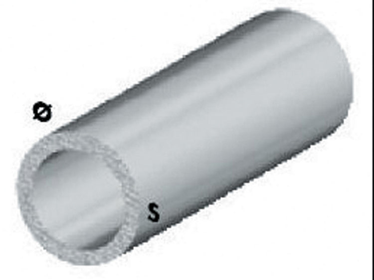 5pz profilo argento h.100 cm tubo tondo 18x1 mm cod:ferx.28203