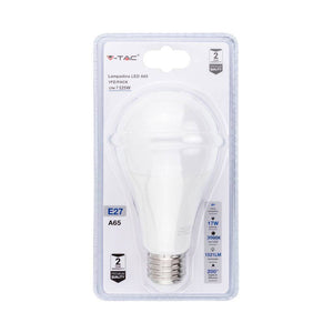 Lampadina LED E27 17W A65 3000K (Blister 1 Pezzo)