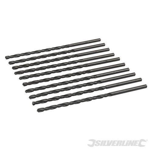 Sei di punte trapano Jobber HSS-R acciaio forgiato alta resistenza Silverline - 4,5 x 126 mm