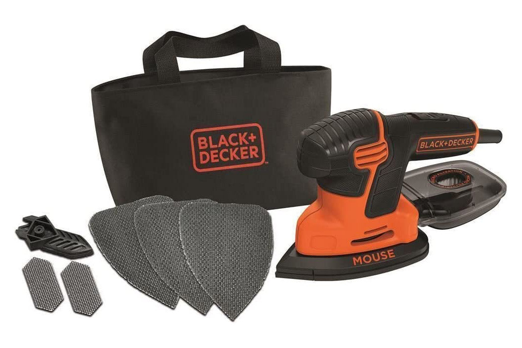 Levigatrice Mouse Delta 120 W Black Decker KA2000-QS Piccola Mutliuso Leggera