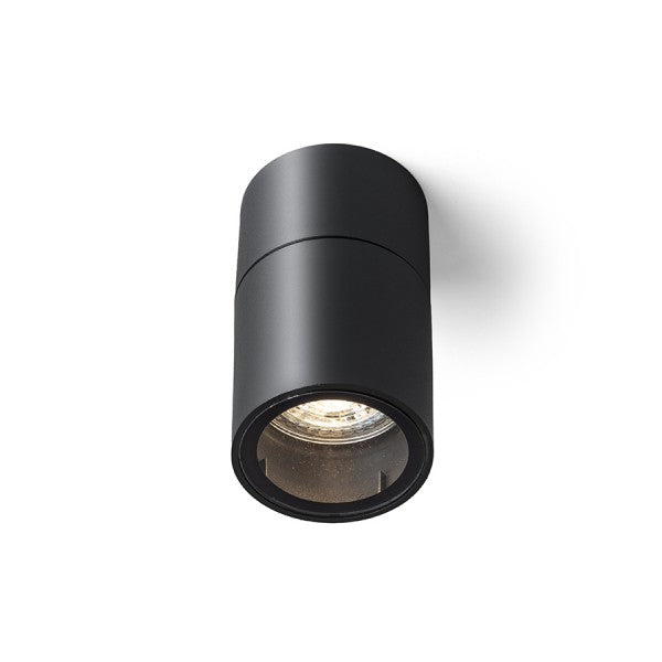 Lampada plafoniera SORANO da soffitto nero plastica 230V LED GU10 8W IP44