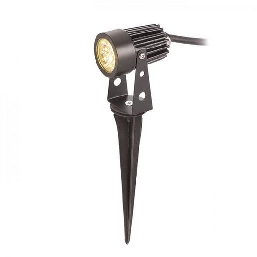 Lampada proiettore GUN con picchetto nero  230V LED 3x1W 30Â° IP65  3000K