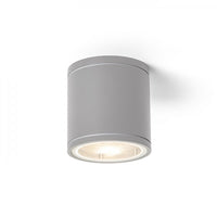 Faretto cilindrico LIZZI da soffitto grigio argento  230V GU10 35W IP54