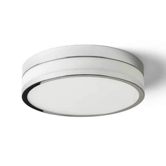 Plafoniera CIRA LED 35 da soffitto  vetro opalino/cromo 230V LED 24W IP44  3000K