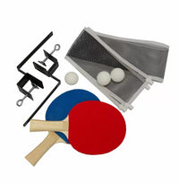 Tavolo da Ping Pong Pieghevole 76,5x102,5x181 cm con Kit Racchette e Palline