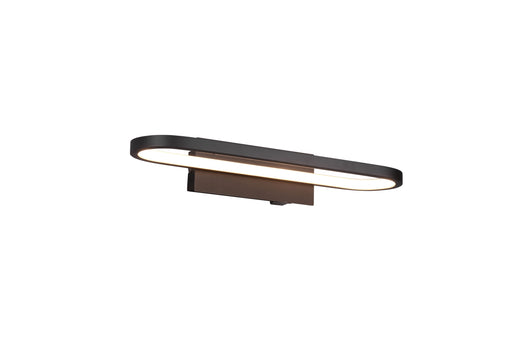 Applique LED Amiens nero 40 cm