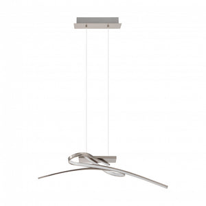 Lampada a Sospensione Palozza Eglo Grigia Lampadario Soffitto Moderno Led