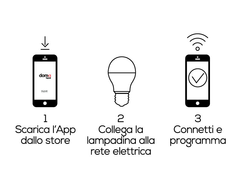 Lampadina Smart Wi-Fi Goccia Beghelli 11 W E27 Smartphone Vocale Domotica