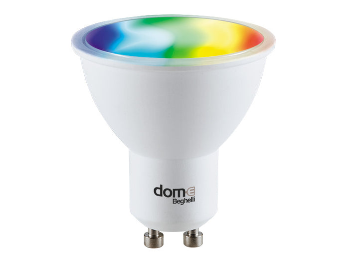 Lampadina Smart Spot Wi-Fi RGB GU10 Colori Beghelli Smartphone Domotica