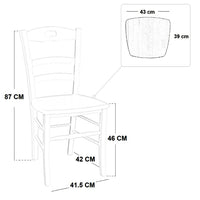 Sedia in legno loris grigio cemento ral 7036 seduta in massello x 2