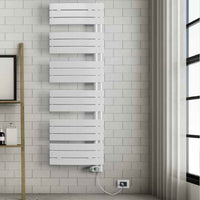 Termoarredo elettrico bianco curvo Lazzarini E-Pieve 1680x550 cm 750 watt