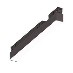 Supporto Lineare Binario Ego Alluminio Nero Led 7W 3000K 1-10V L.28,4Cm