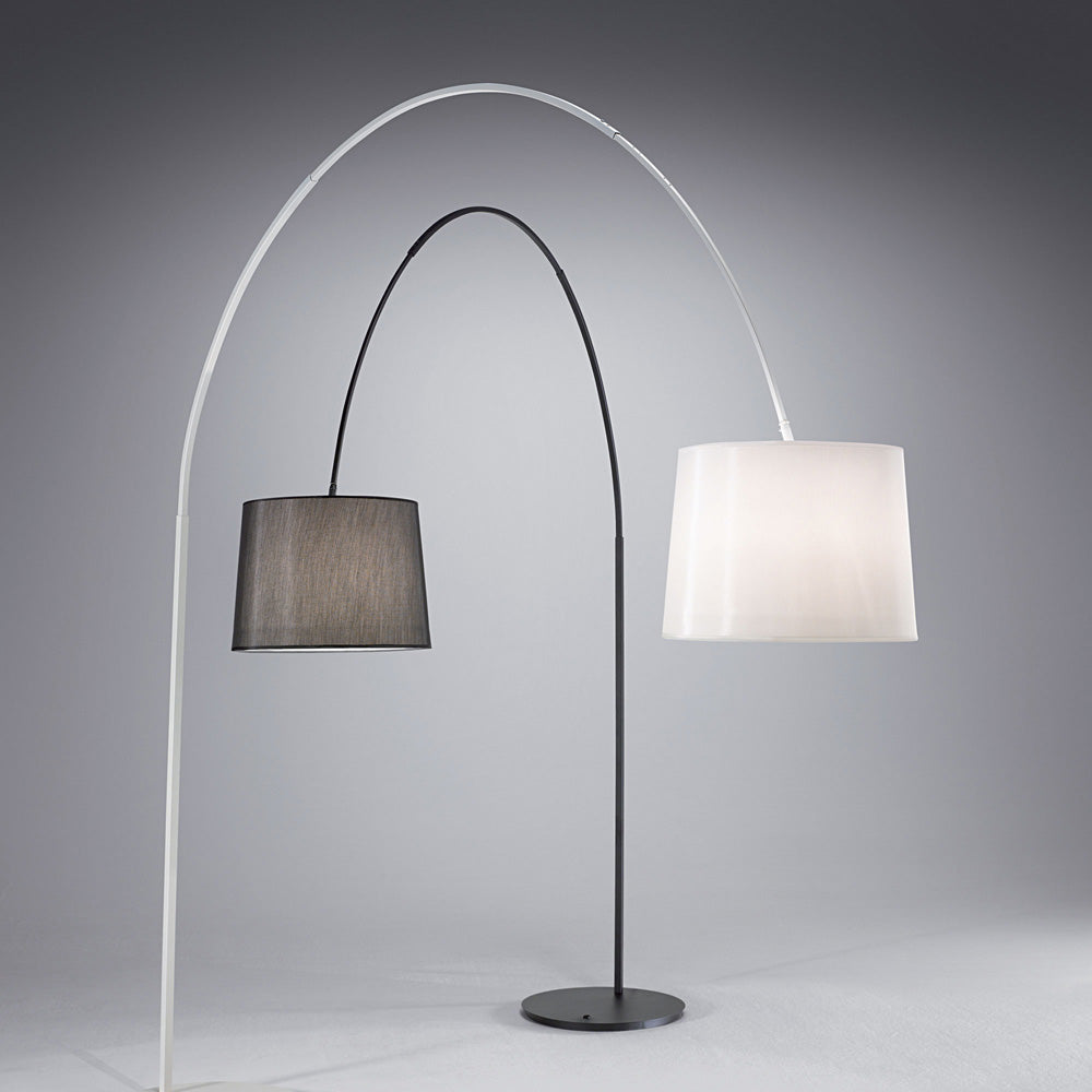 Piantana Moderna Dorsale Metallo Bianco 1 Luce E27