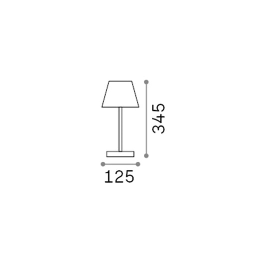 Lampada Da Scrivania-Ufficio Moderna Lolita Metallo Bianco Led 7W 3000K