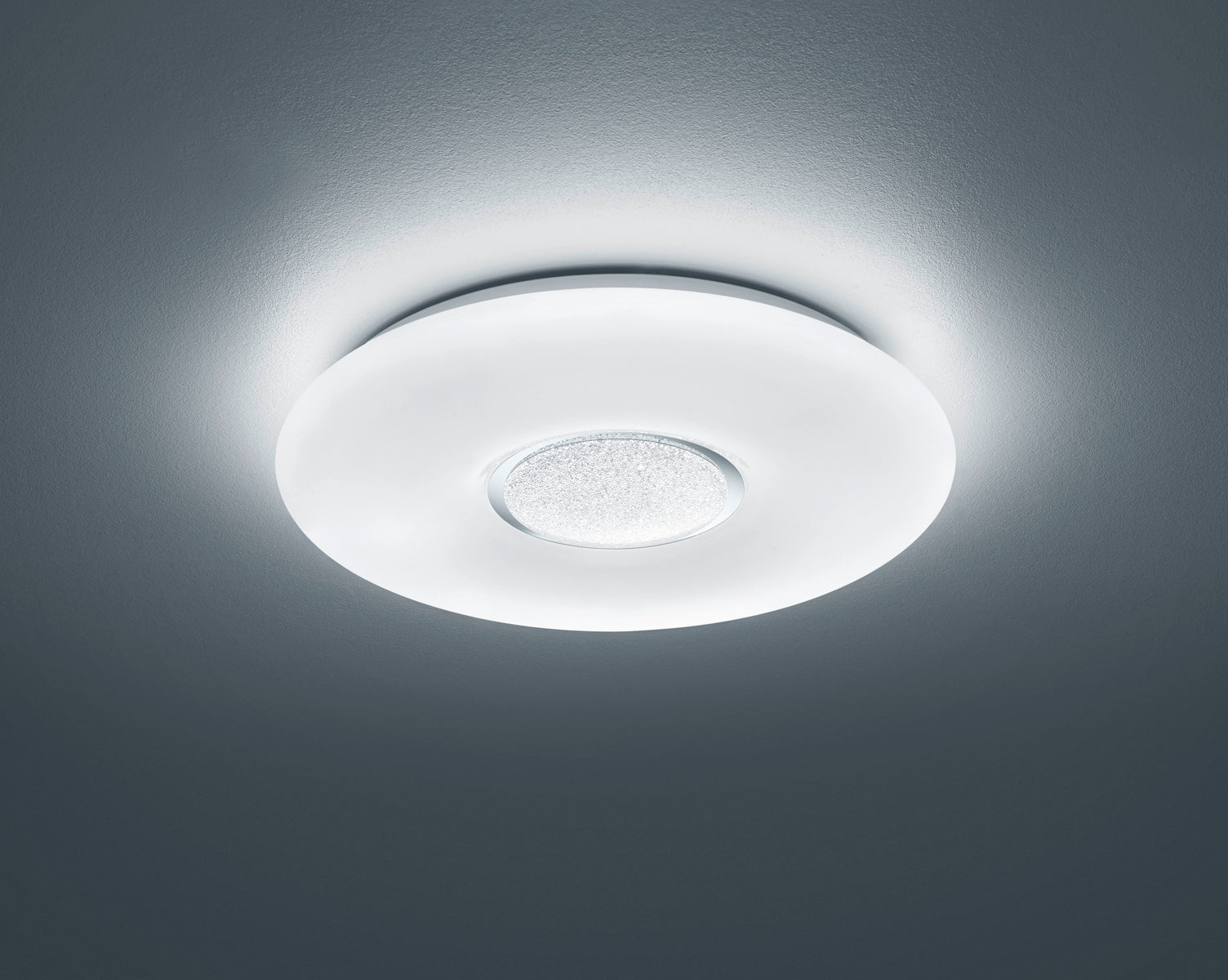 Plafoniera Led effetto Cristallo con Telecomando Lampada Interno Akina GD Trio