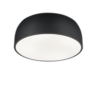 Plafoniera Led Soffitto Tonda Moderna 4 Luci E27 Nera Baron GD Trio