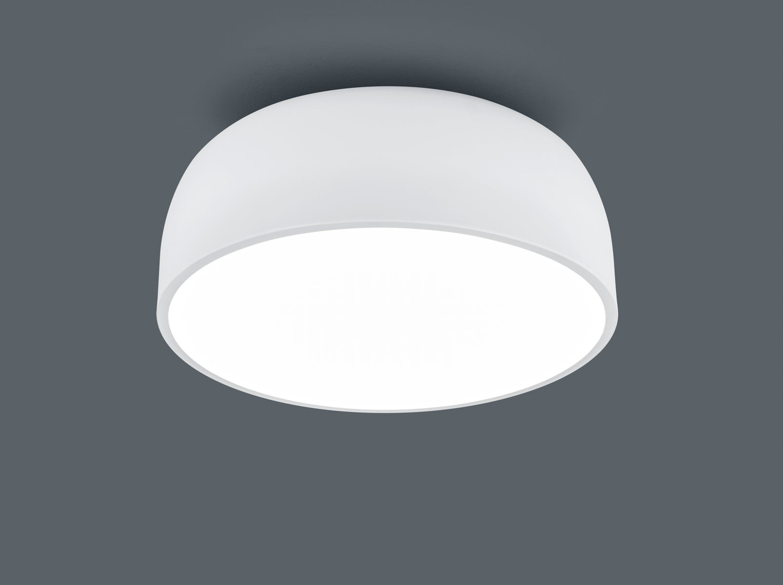 Plafoniera Led Soffitto Tonda Moderna 4 Luci E27 Bianca Baron GD Trio