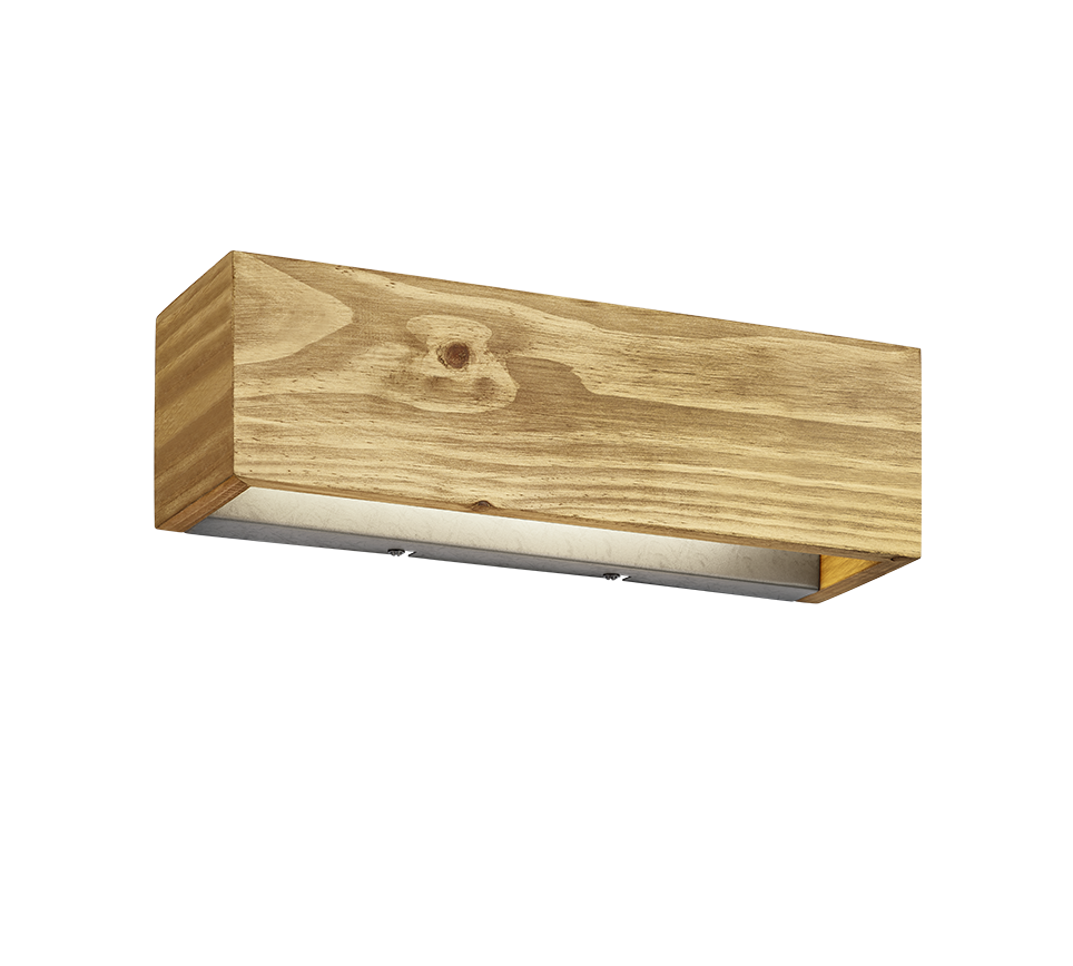 Applique Led in Legno Rettangolare bi-emissione Dimmer 13 W Brad GD Trio