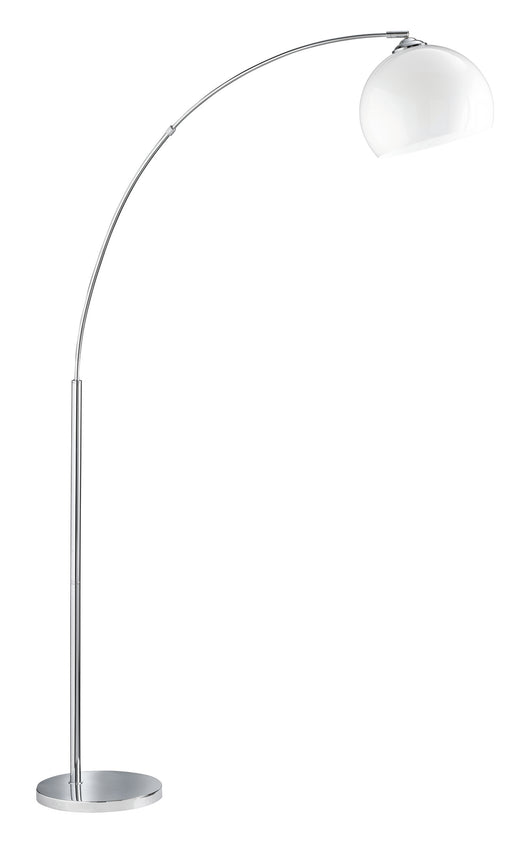 Lampada Piantana ad Arco Acciaio Diffusore Bianco H180 cm Brasilia GD Trio