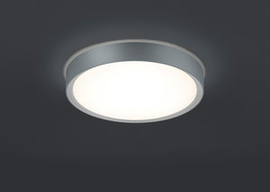 Plafoniera Led Bagno Soffitto 18W 33 cm Alluminio Clarimo GD Trio