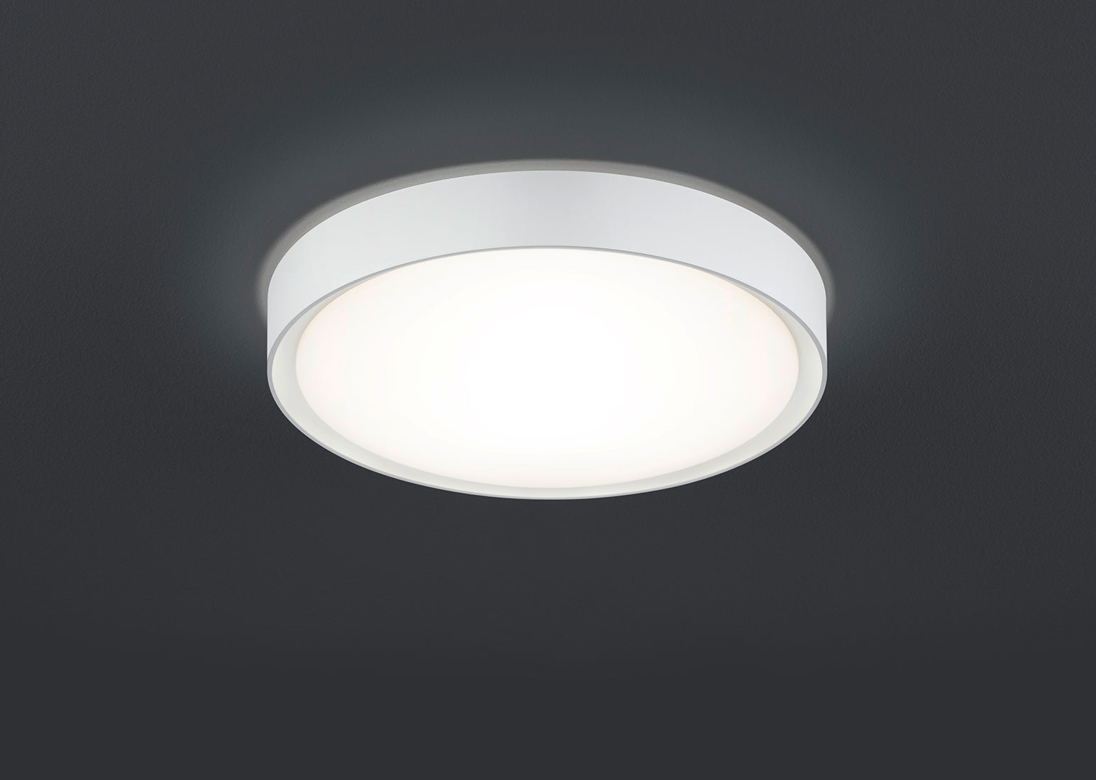 Plafoniera Led Bagno Soffitto 18W 33 cm Bianco Clarimo GD Trio