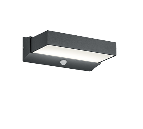 Applique 2 Led Sensore Movimento Doppia Luce Antracite Cuando GD Trio