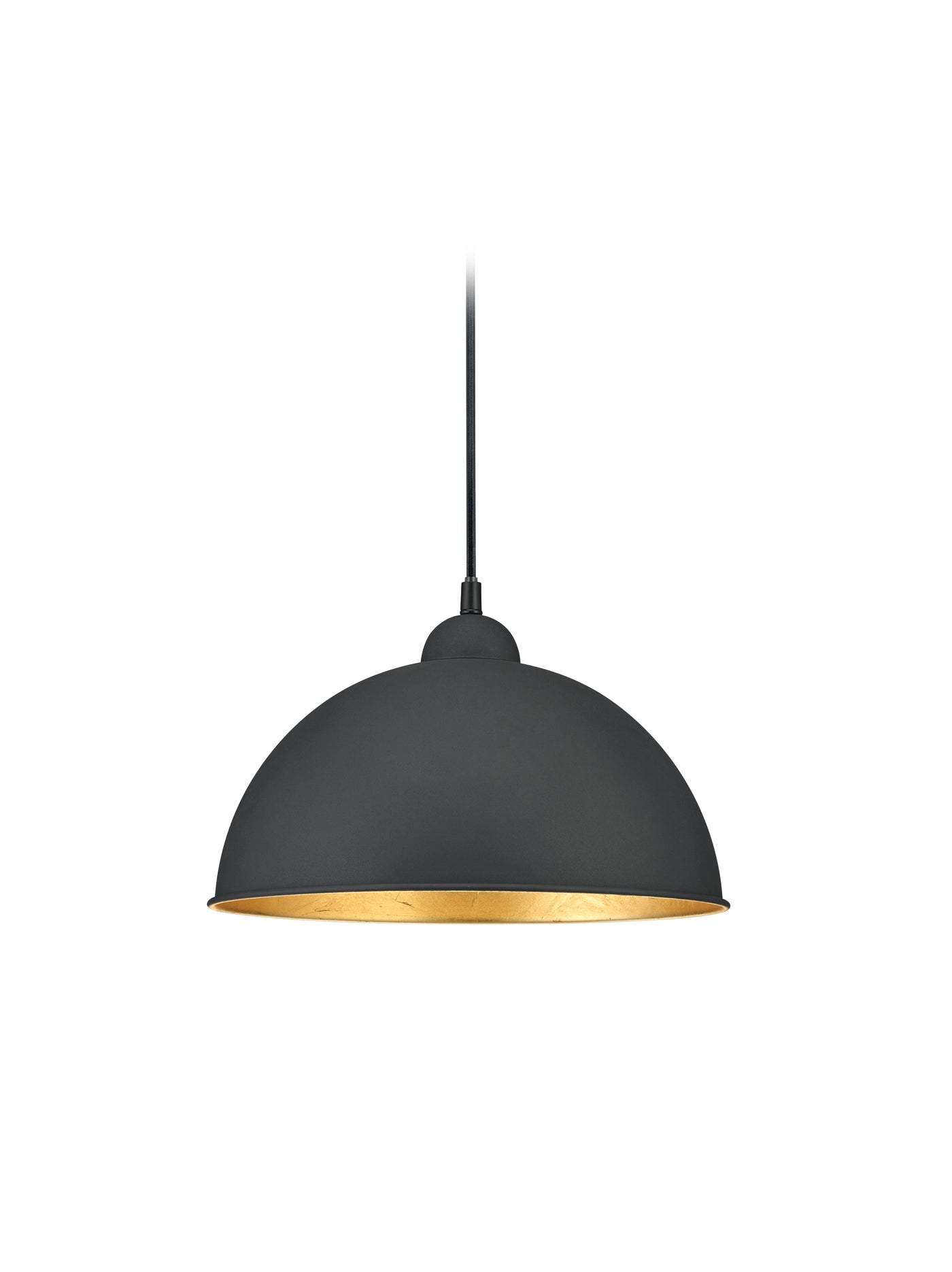 Lampada Sospensione Interno A++ Metallo Nero interno Oro Duoline GD Trio