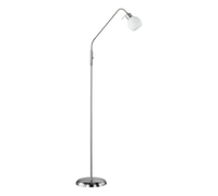 Lampada Piantana Led Flessibile H150 cm Vetro e Acciaio Metallo Freddy GD Trio