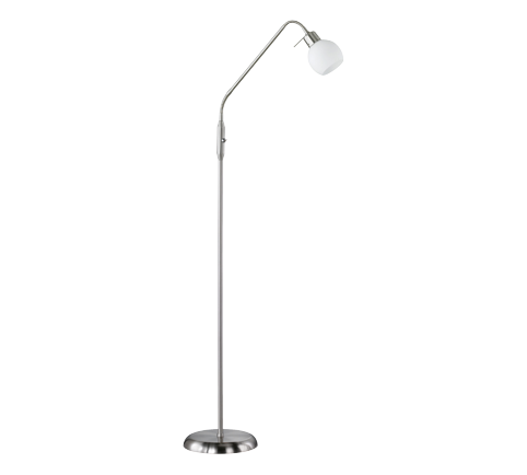 Lampada Piantana Led Flessibile H150 cm Vetro e Acciaio Metallo Freddy GD Trio