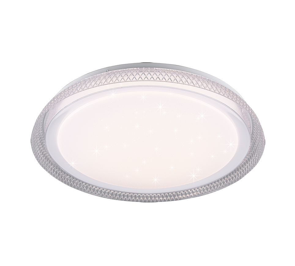 Plafoniera Led Soffitto Interno effetto Stelle Moderna Bianco Heracles GD Trio