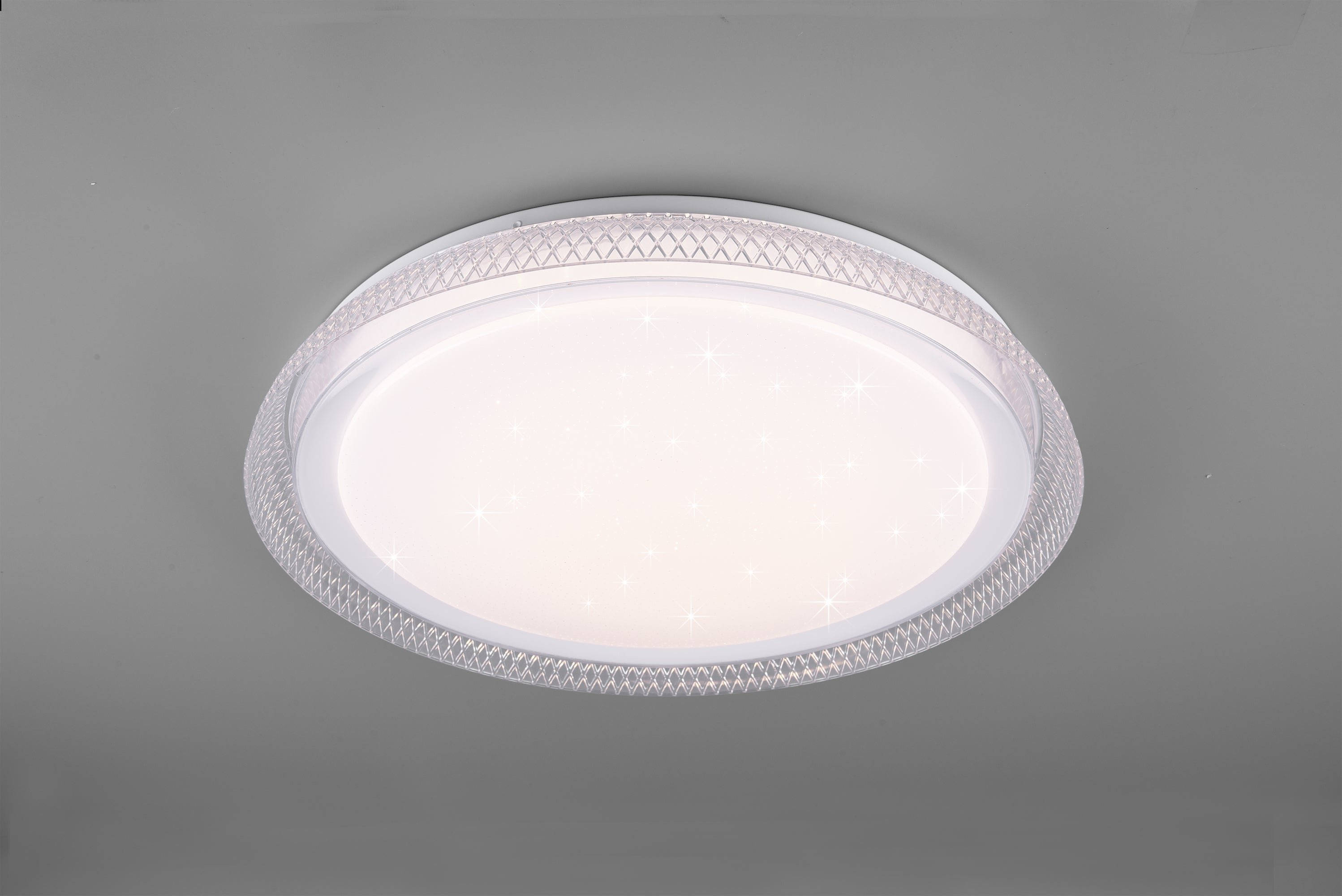 Plafoniera Led Soffitto Interno effetto Stelle Moderna Bianco Heracles GD Trio